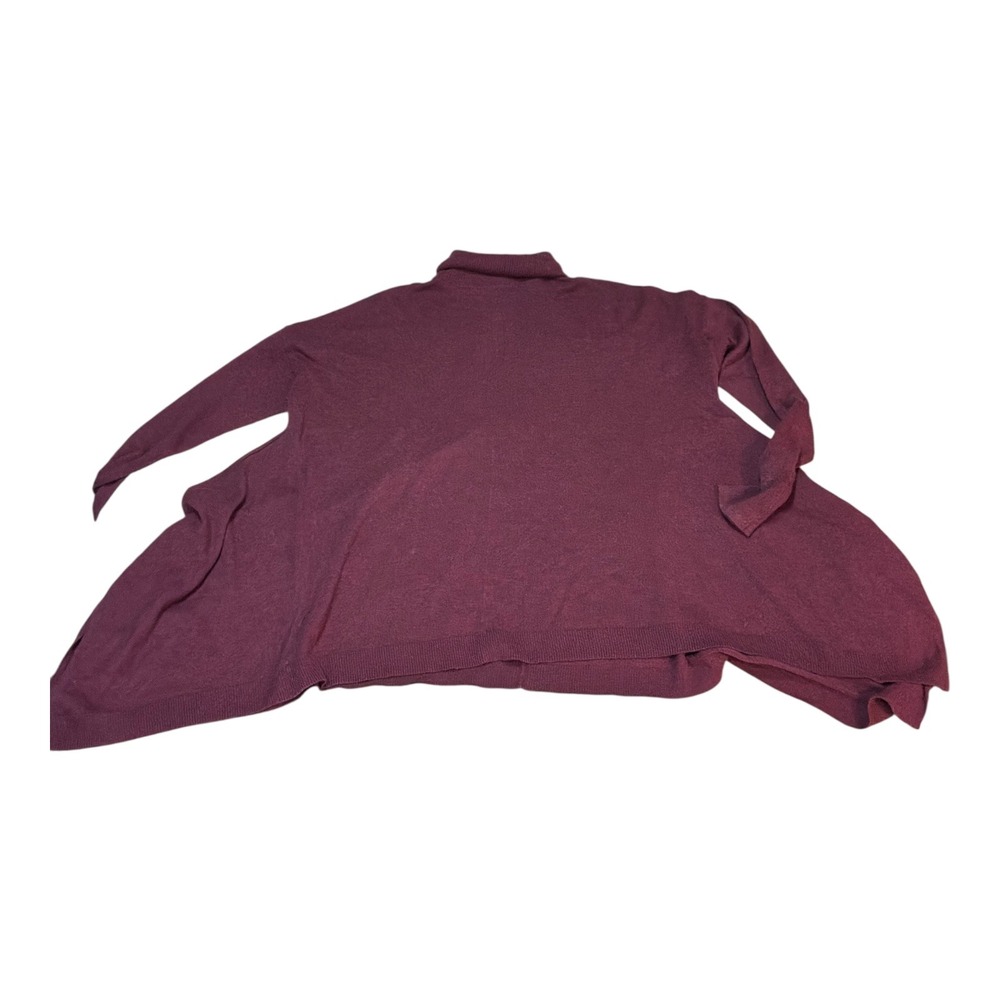 Oversized Womens Mossimo Turtleneck‎ Sweater XXL Burgundy